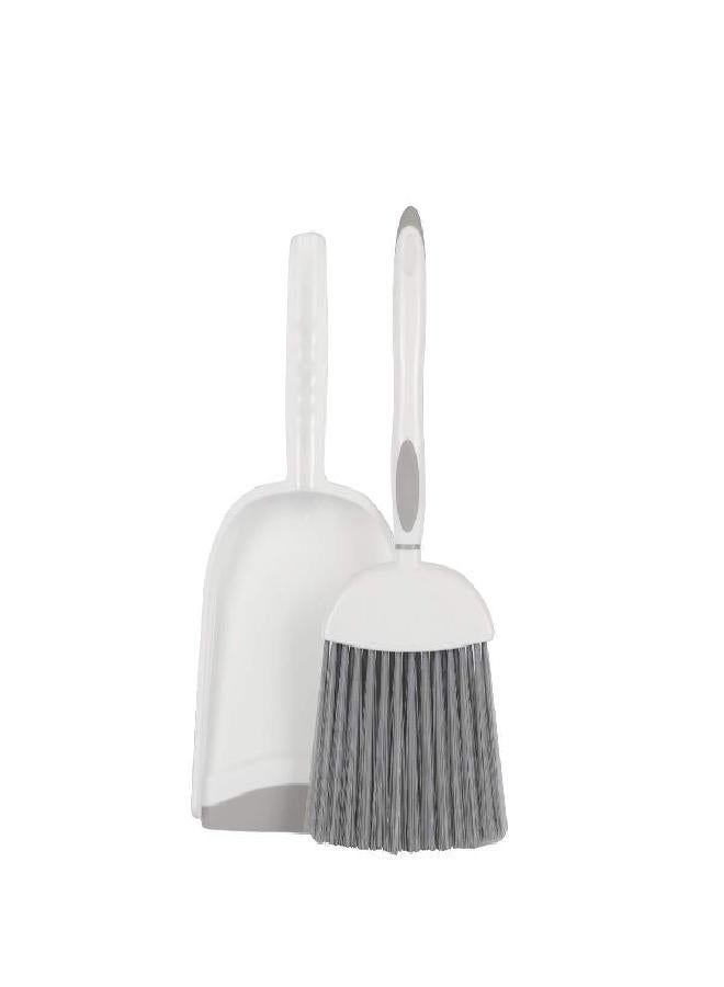 Xifando Mini Broom and Dustpan Set, Daily Cleaning Necessity Plastic Mini Dustpan Set with Short Handle Table Brush - Image 1
